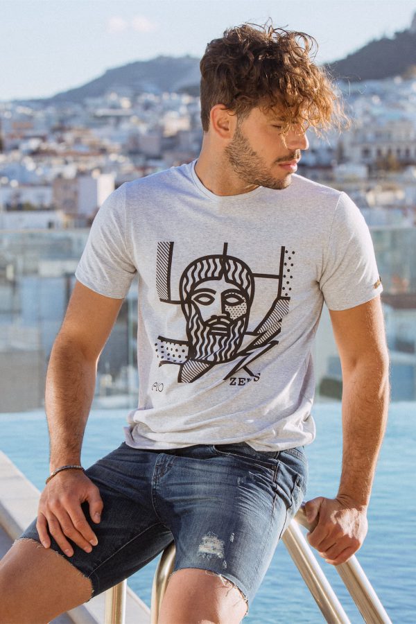 Men T-Shirt Grey Zeus-4