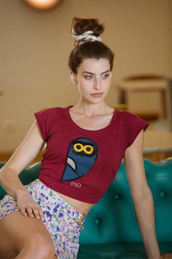 Women Flama T-Shirt Owl-1